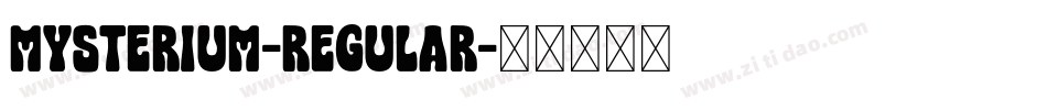 Mysterium-Regular字体转换