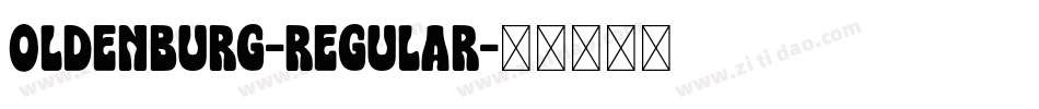 Oldenburg-Regular字体转换