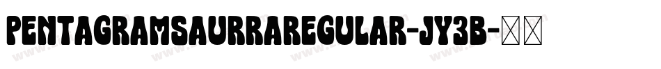 PentagramsAurraRegular-Jy3B字体转换