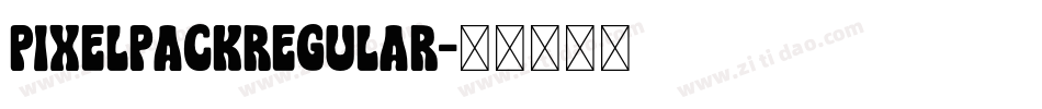 PixelpackRegular字体转换