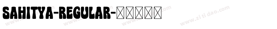 Sahitya-Regular字体转换