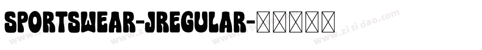 Sportswear-JRegular字体转换