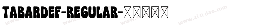 TabardEF-Regular字体转换