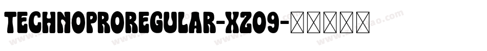 TechnoproRegular-XzO9字体转换
