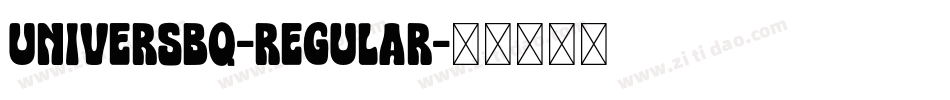 UniversBQ-Regular字体转换