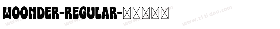 WOONDER-Regular字体转换