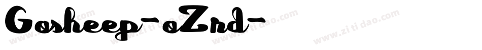 Gosheep-oZrd字体转换