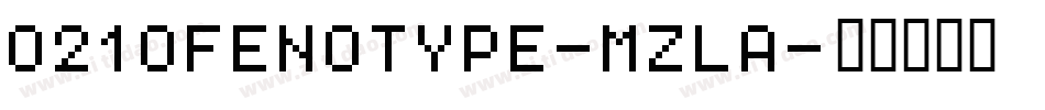 0210Fenotype-mZLa字体转换