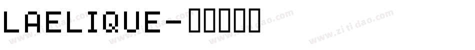 LaElique字体转换