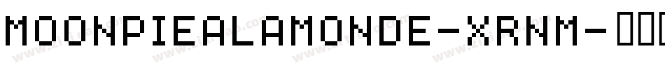 MoonpieALaMonde-xRnm字体转换