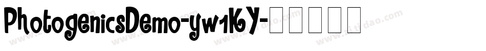 PhotogenicsDemo-yw1KY字体转换