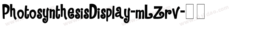 PhotosynthesisDisplay-mLZrv字体转换