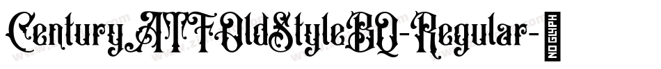 CenturyATFOldStyleBQ-Regular字体转换