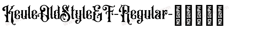 KeuleOldStyleEF-Regular字体转换