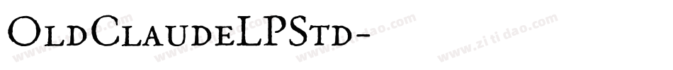 OldClaudeLPStd字体转换