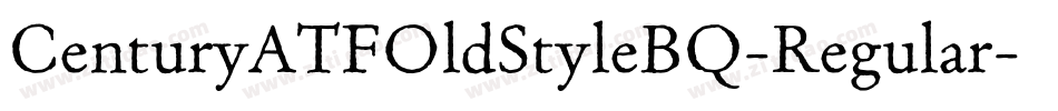 CenturyATFOldStyleBQ-Regular字体转换