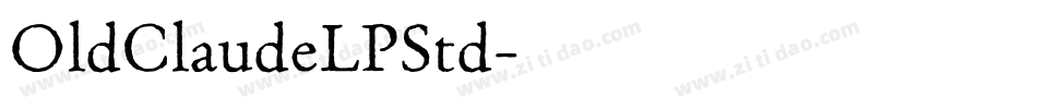 OldClaudeLPStd字体转换