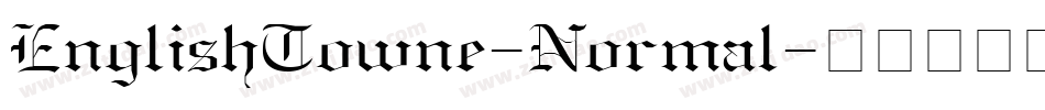 EnglishTowne-Normal字体转换