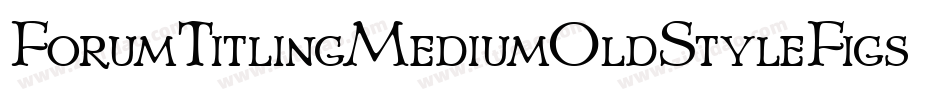 ForumTitlingMediumOldStyleFigs字体转换