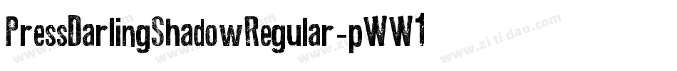 PressDarlingShadowRegular-pWW1字体转换