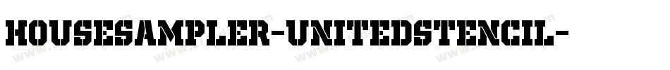 HouseSampler-UnitedStencil字体转换