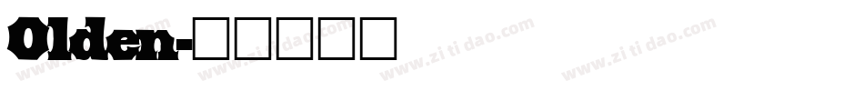 Olden字体转换