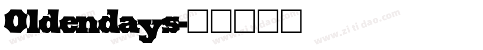 Oldendays字体转换