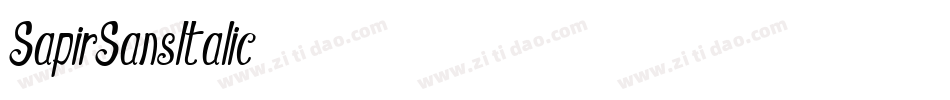 SapirSansItalic字体转换