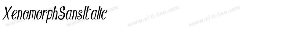 XenomorphSansItalic字体转换