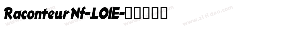 RaconteurNf-LOlE字体转换