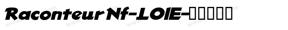 RaconteurNf-LOlE字体转换