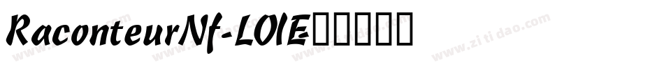 RaconteurNf-LOlE字体转换