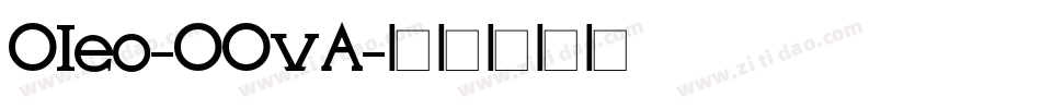 Oleo-OOvA字体转换