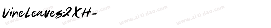 VineLeaves2XH字体转换