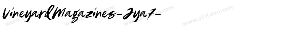 VineyardMagazines-Jya7字体转换