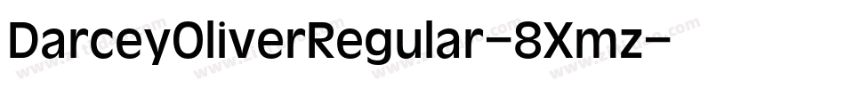 DarceyOliverRegular-8Xmz字体转换