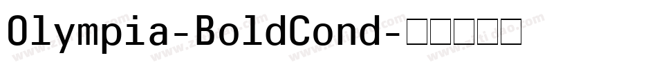 Olympia-BoldCond字体转换
