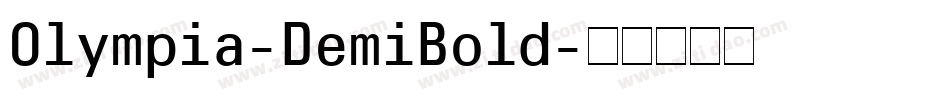 Olympia-DemiBold字体转换