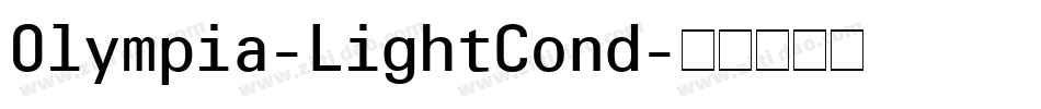 Olympia-LightCond字体转换