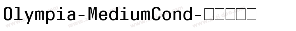 Olympia-MediumCond字体转换