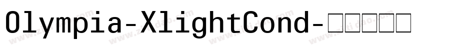 Olympia-XlightCond字体转换