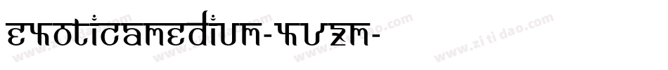 ExoticaMedium-xvZm字体转换