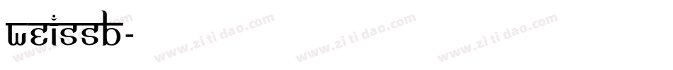 Weissb字体转换