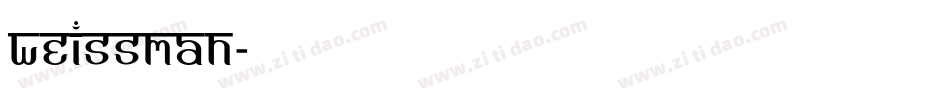 Weissman字体转换
