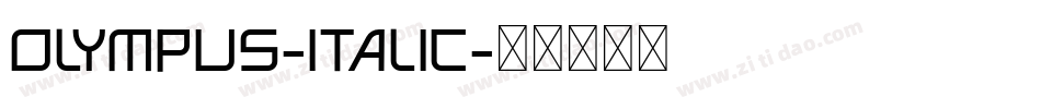 Olympus-Italic字体转换