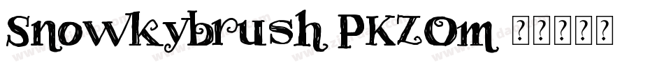 Snowkybrush-PKZOm字体转换