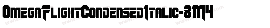 OmegaFlightCondensedItalic-8M4vg字体转换