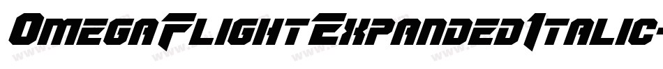 OmegaFlightExpandedItalic-Yzy2O字体转换