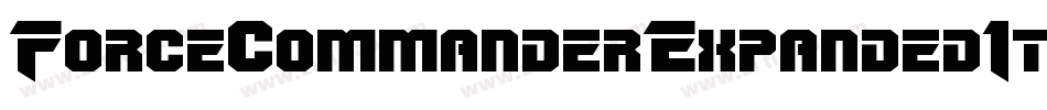 ForceCommanderExpandedItalic-6YeVo字体转换
