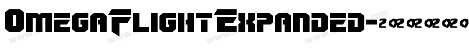 OmegaFlightExpanded字体转换